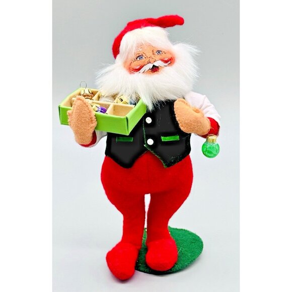 Annalee Other - Annalee Santa with Box of Christmas Ornaments Mobilitee Doll Figure 8 inch